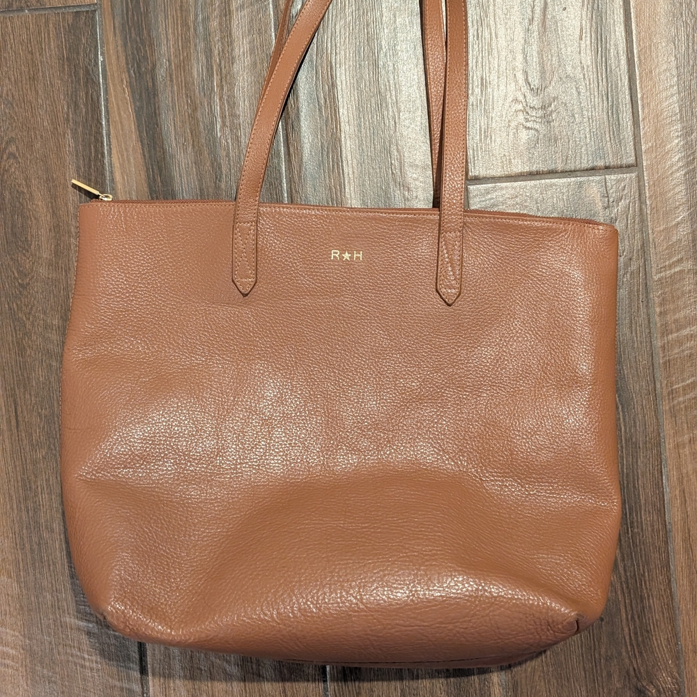 Cuyana Brown Leather Tote